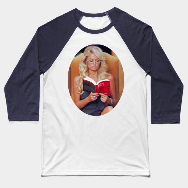 Book Club - Paris reads Sun-Tzu Baseball T-Shirt by flopculture